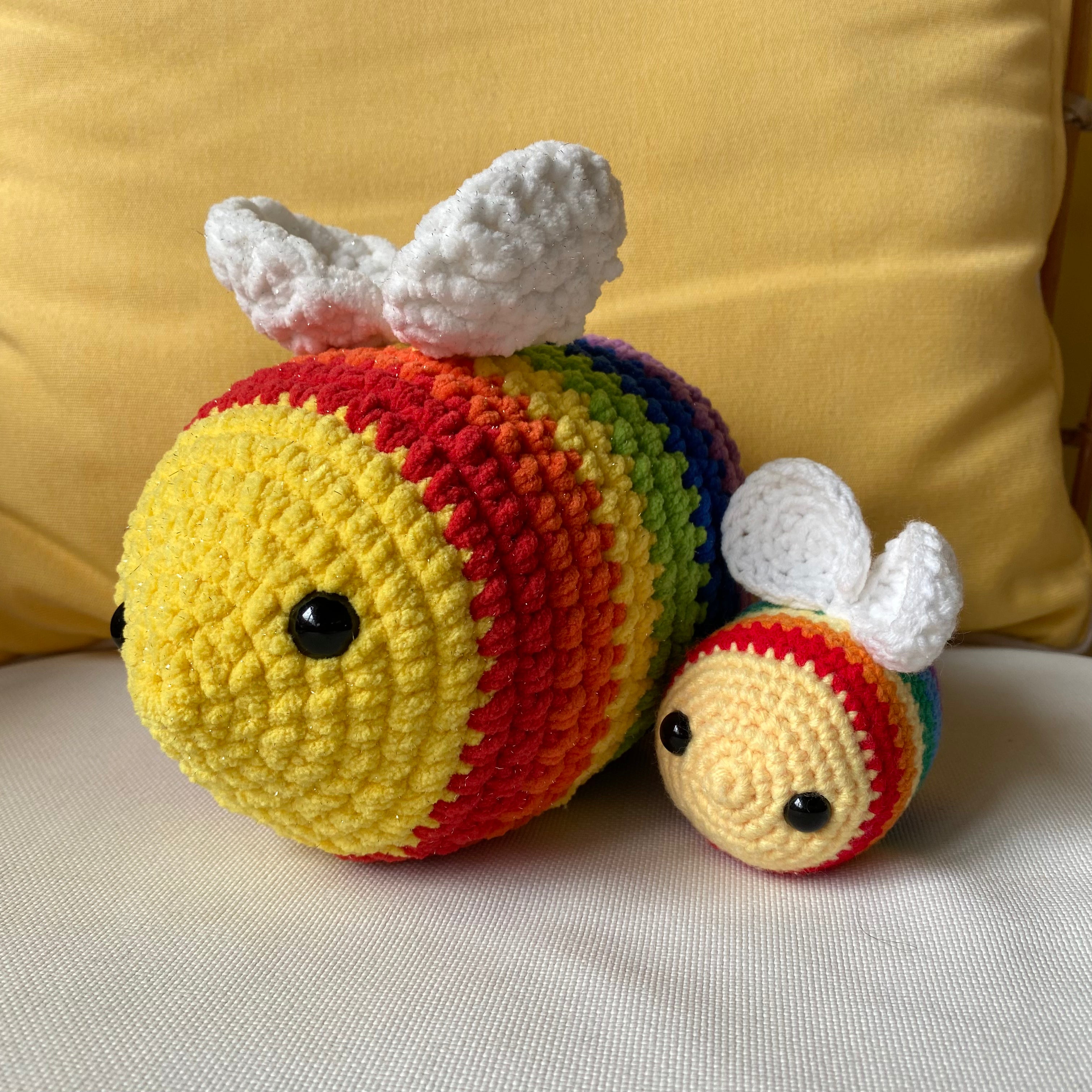 Jumbo Pride Bee Rainbow Lapis Press