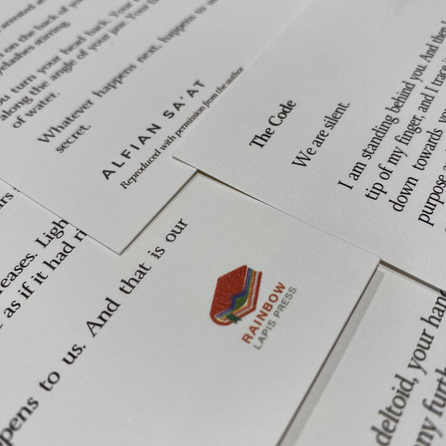 Queer Poetry Postcards (A6 size)