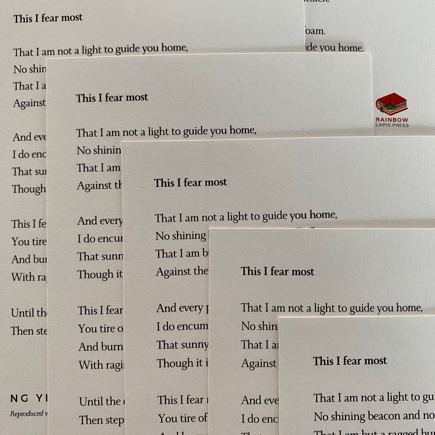 Queer Poetry Postcards (A6 size)