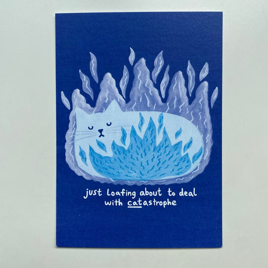 Loafing Around Catastrophe A6 Postcard by @Annaonni